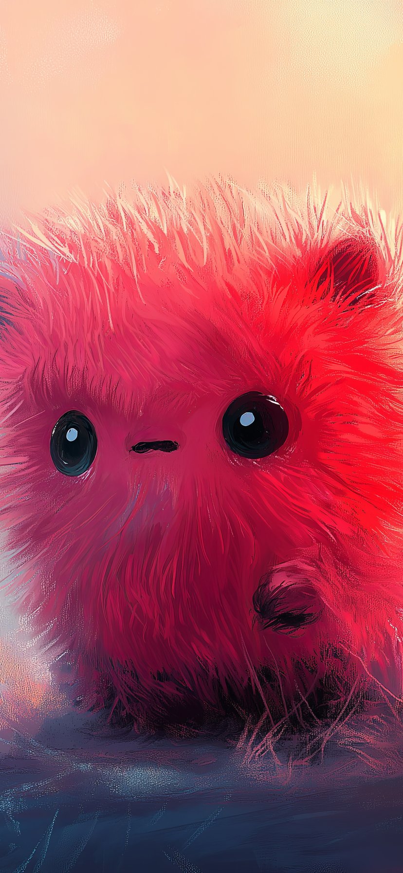 Small furry creature in a field - Wallpapers for iPhone 11/XR in 828x1792 resolution