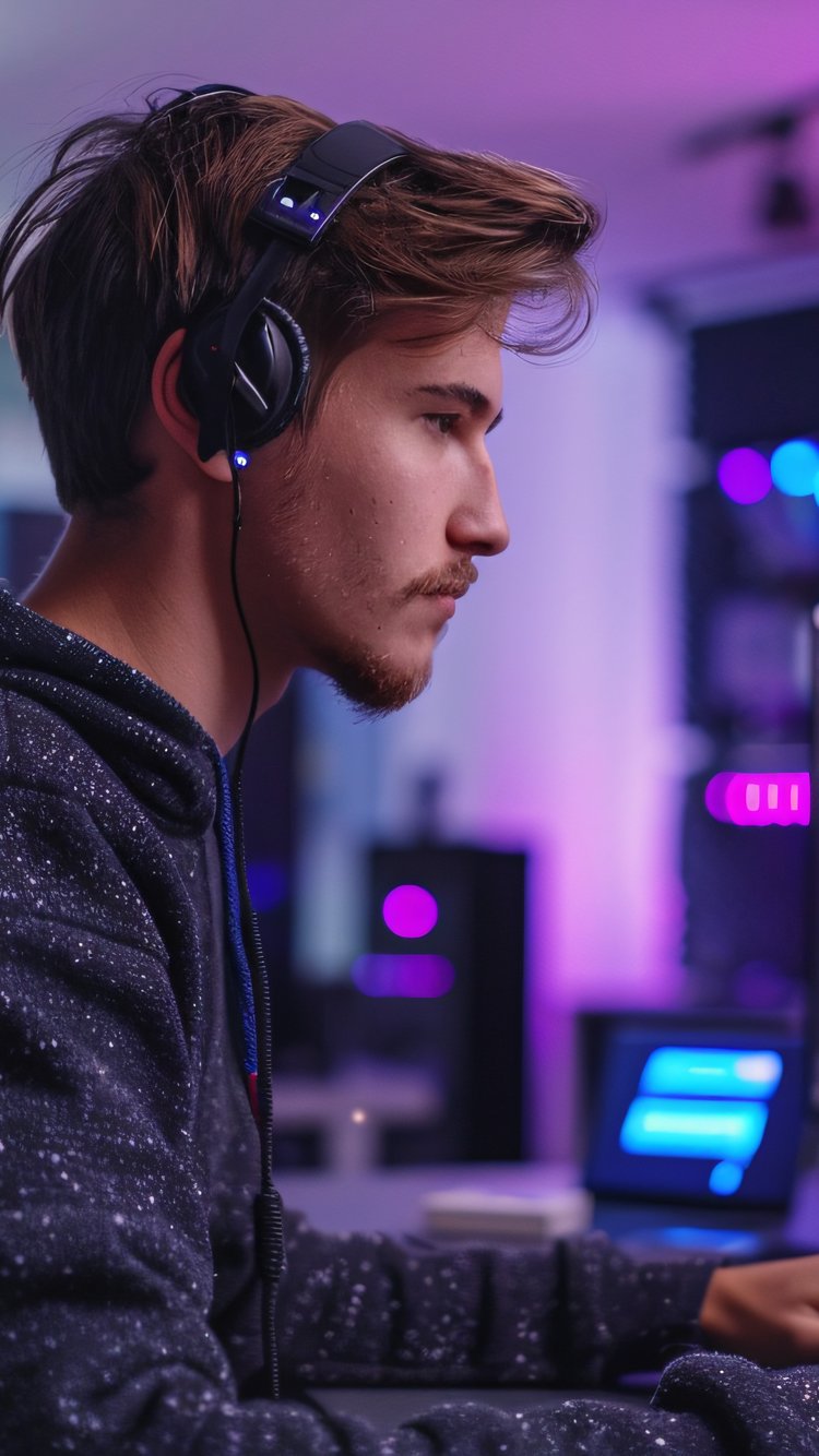 Young programmer coding - Wallpapers for iPhone 6/6S/7/8/SE2/SE3 in 750x1334 resolution