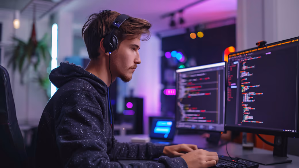 Young programmer coding - Wallpapers for iPad Pro 11″ in 2388x2388 resolution