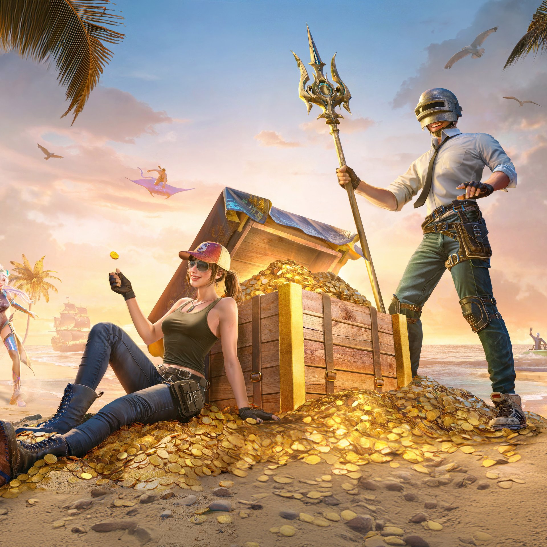 PUBG Mobile Ocean Odyssey - Wallpapers for Samsung Galaxy Tab in 1920x1920 resolution