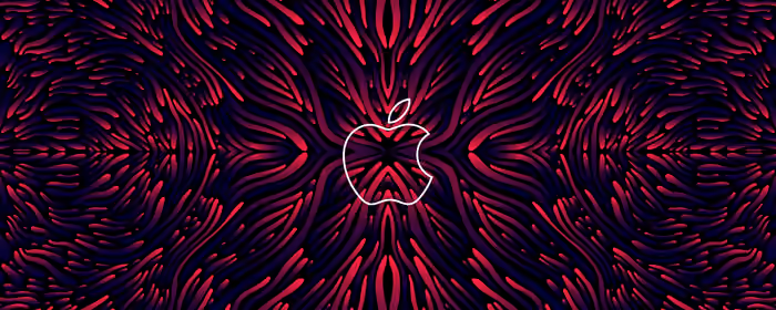 UltraWide 32:9 обои узор (3840x1080): Apple Inc, логотип, событие, узор