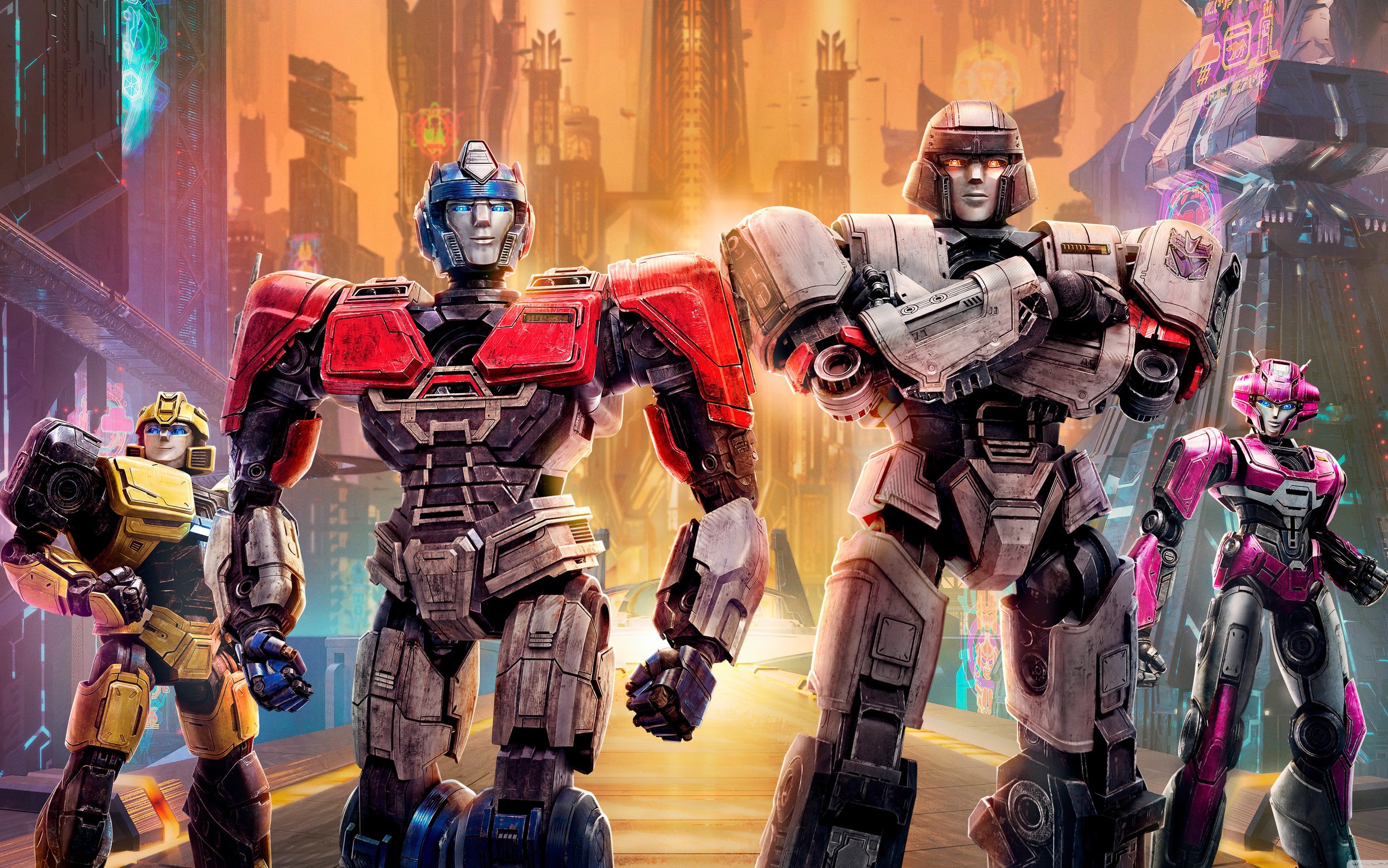 Characters from Transformers One - Wallpapers for MacBook Neo in 2408x1506 resolution