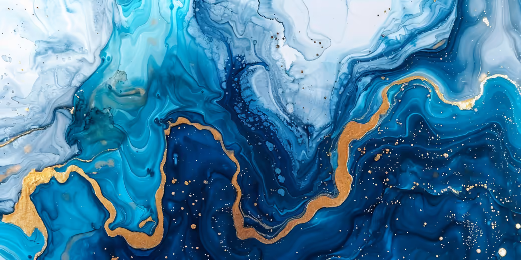 Blue marble texture with gold veins — desktop and phone wallpaper, free download