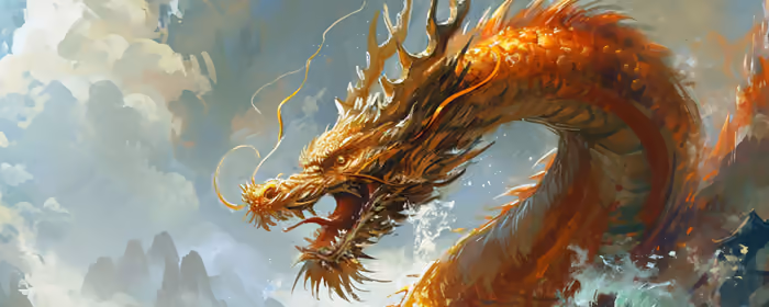 UltraWide 21:9 wallpapers (2560x1080): dragon, mountains, fantastic creature, mythology