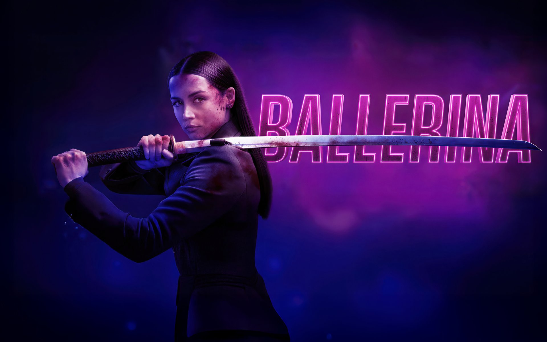 Ballerina with a katana - WUXGA wallpapers in 1920x1200 resolution