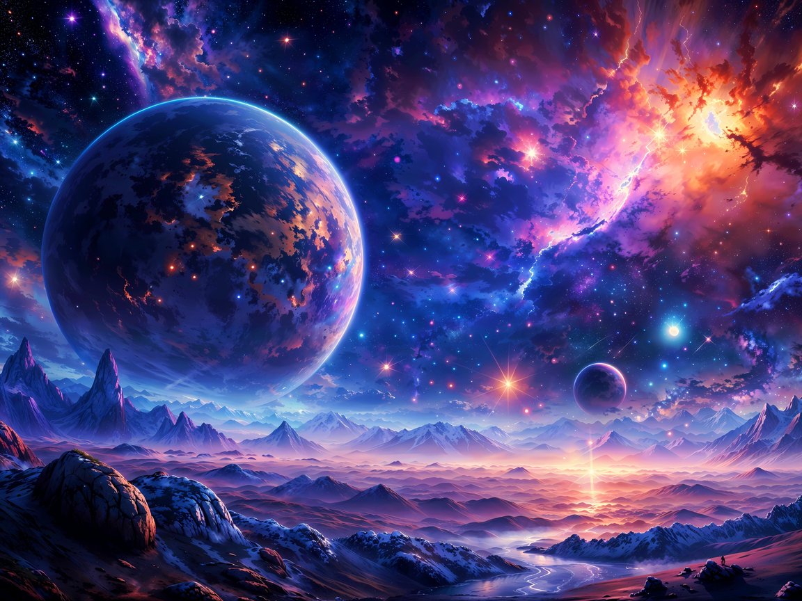 An uninhabited planet - XGA+ wallpapers in 1152x864 resolution
