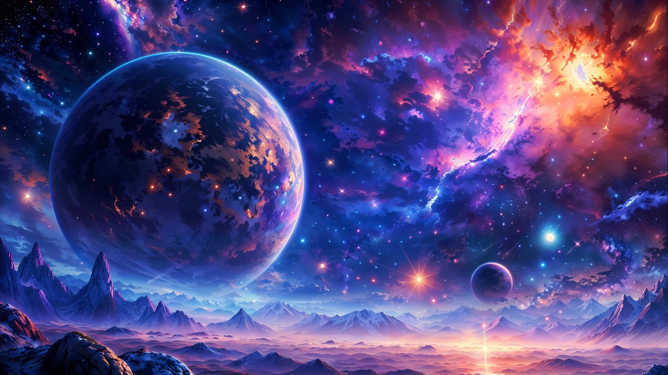 An uninhabited planet - Laptop Wallpapers in 1366x768 resolution