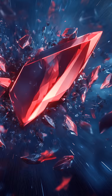 Artifact Wallpapers for Samsung Galaxy Z Fold4/Z Fold5/Z Fold6 (1812x2176): crystals, shards, gemstone, explosion