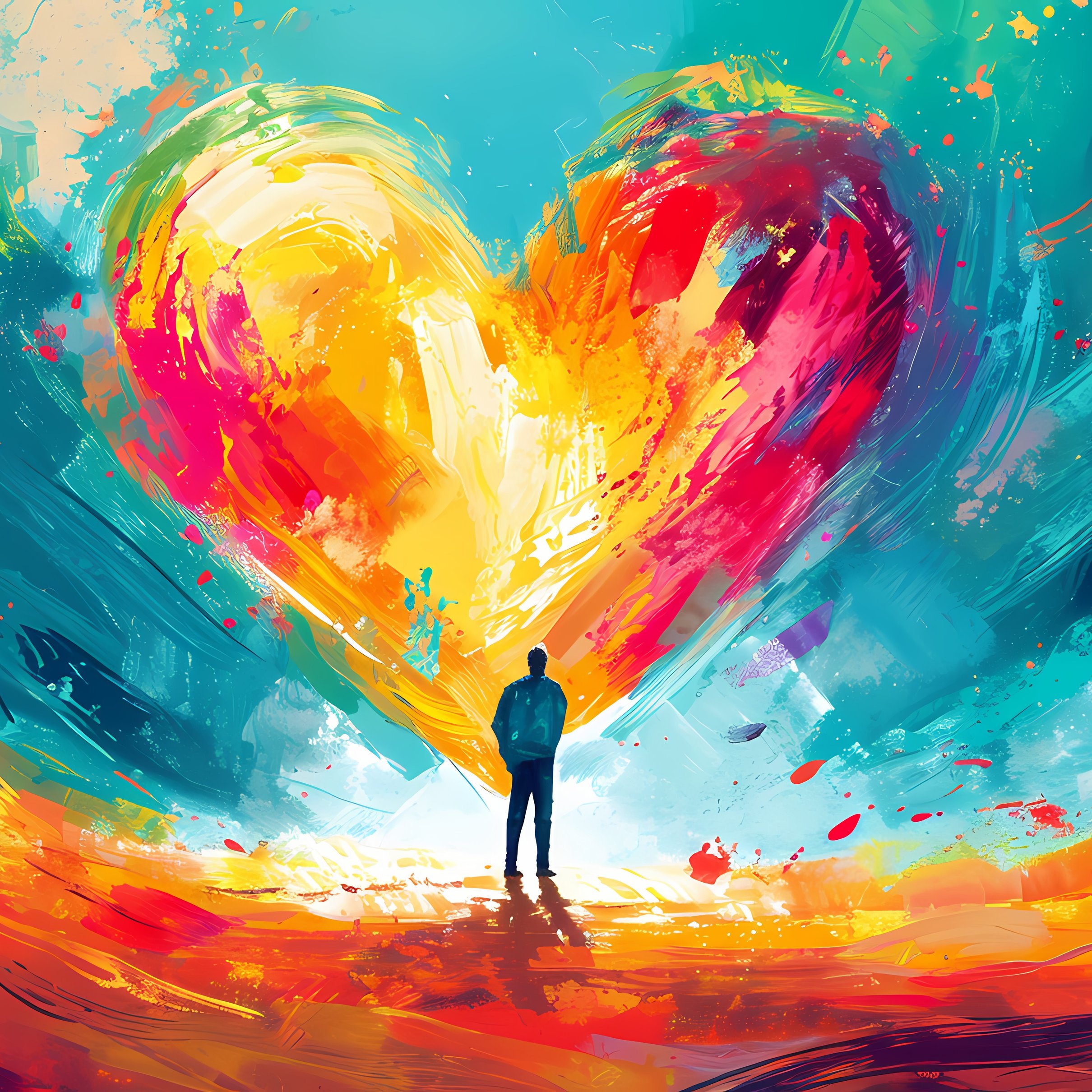 Painting for Valentines Day - Wallpapers for iPad Pro 11″ 2024 in 2420x2420 resolution