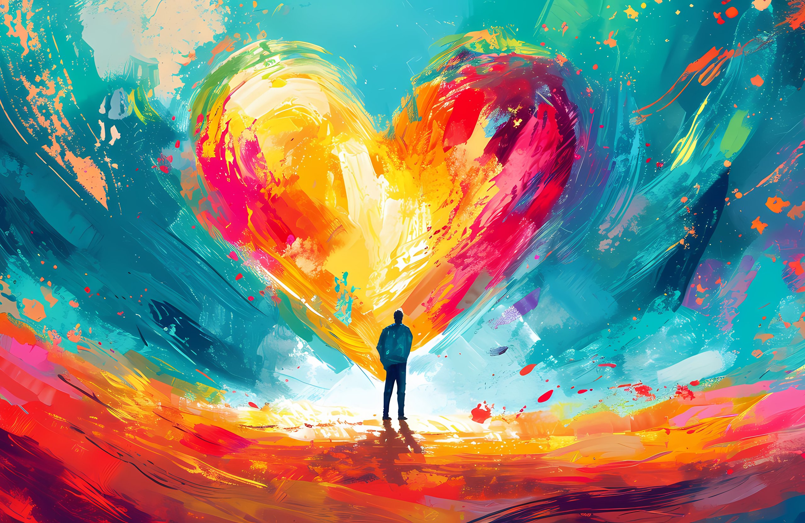Painting for Valentines Day - Wallpapers for Apple MacBook Air 13 M2″ in 2560x1664 resolution
