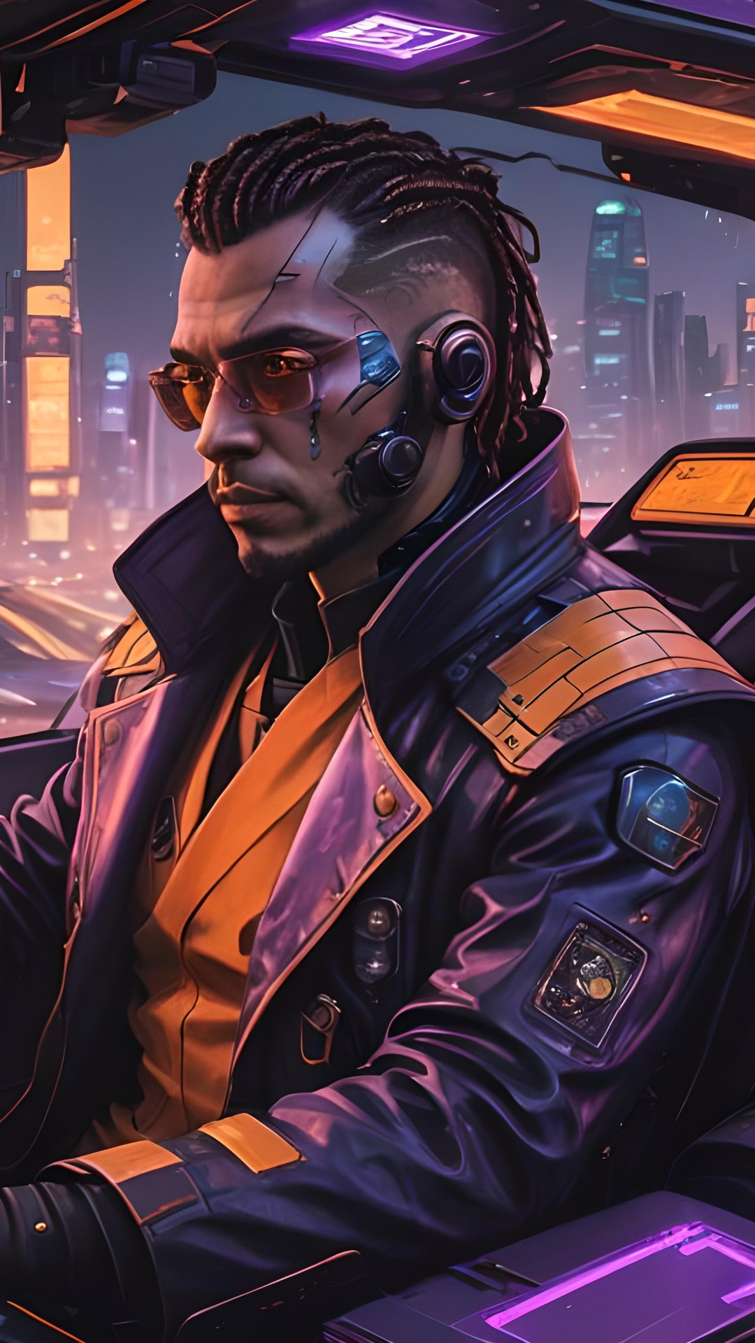 The man with the cyberimplants - Wallpapers for Samsung, Honor, Sony in 1080x1920 resolution