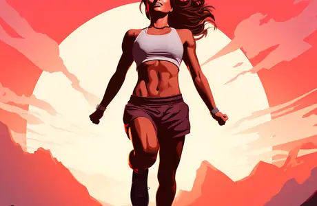 Wallpapers for MacBook Neo (2408x1506): running, girl, athlete, sunset