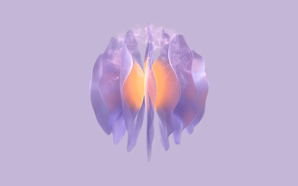 Petals from a sphere — desktop and phone wallpaper, free download
