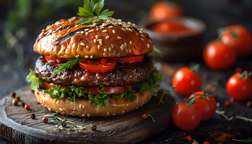 Juicy beef burger with - Wallpapers for Samsung in 360x740 resolution