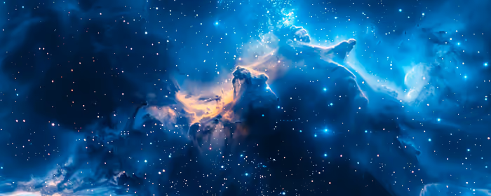 UltraWide 32:9 обои (3840x1080): туманность, звёзды, галактика, созвездие