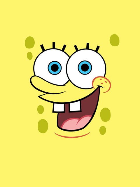 SpongeBobs Face - Wallpapers for HTC/BlackBerry in 480x640 resolution
