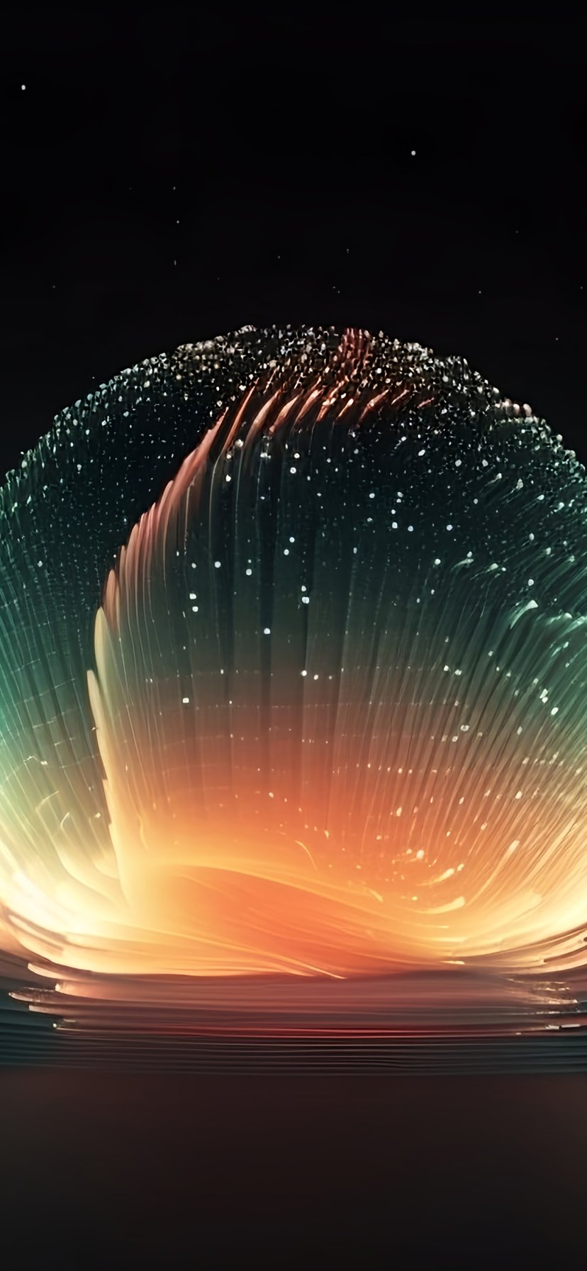 Luminous abstract sphere - Wallpapers for iPhone 11/XR in 828x1792 resolution