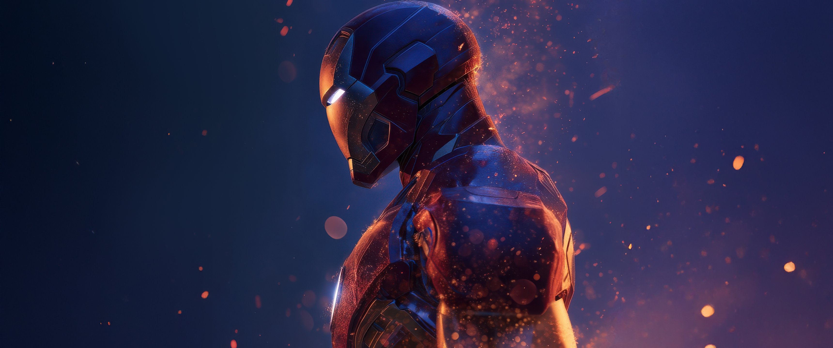 Iron Man in profile - UltraWide 21:9 wallpapers in 3440x1440 resolution