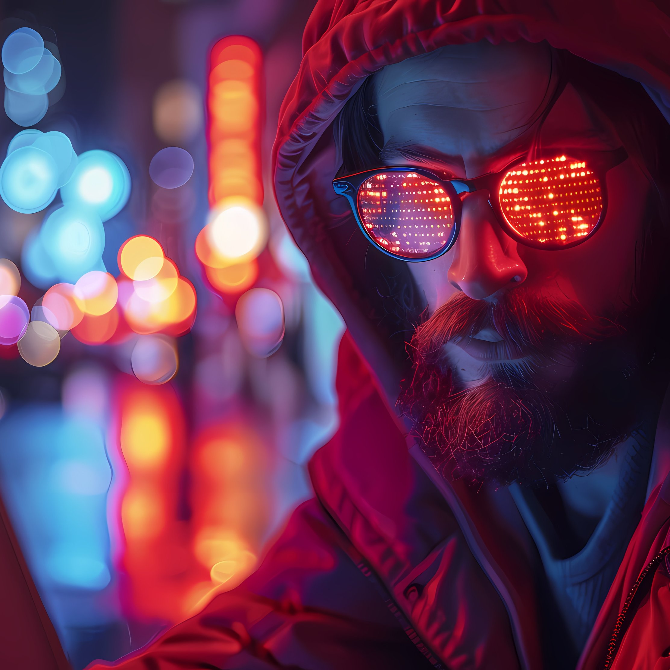 Hacker with glasses - Wallpapers for iPad Pro 10.5″ in 2224x2224 resolution