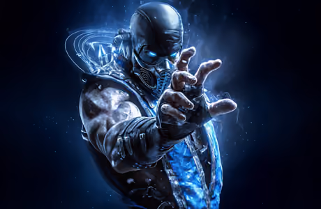 Microsoft Surface 12.4″ обои Mortal Kombat (1536x1024): Саб-Зиро, Mortal Kombat, ниндзя, броня