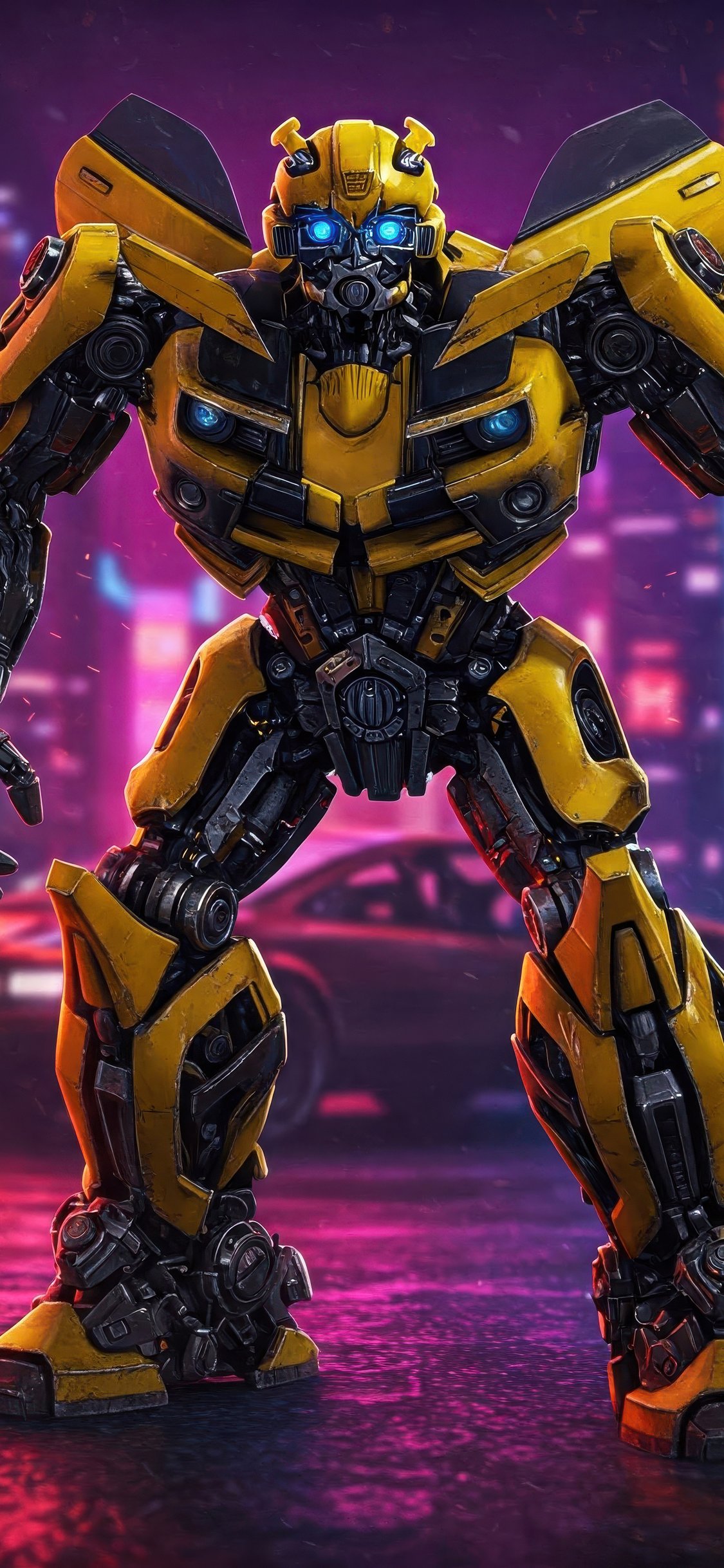 Bumblebee from Transformers - Wallpapers for iPhone X/XS/11 Pro in 1125x2436 resolution
