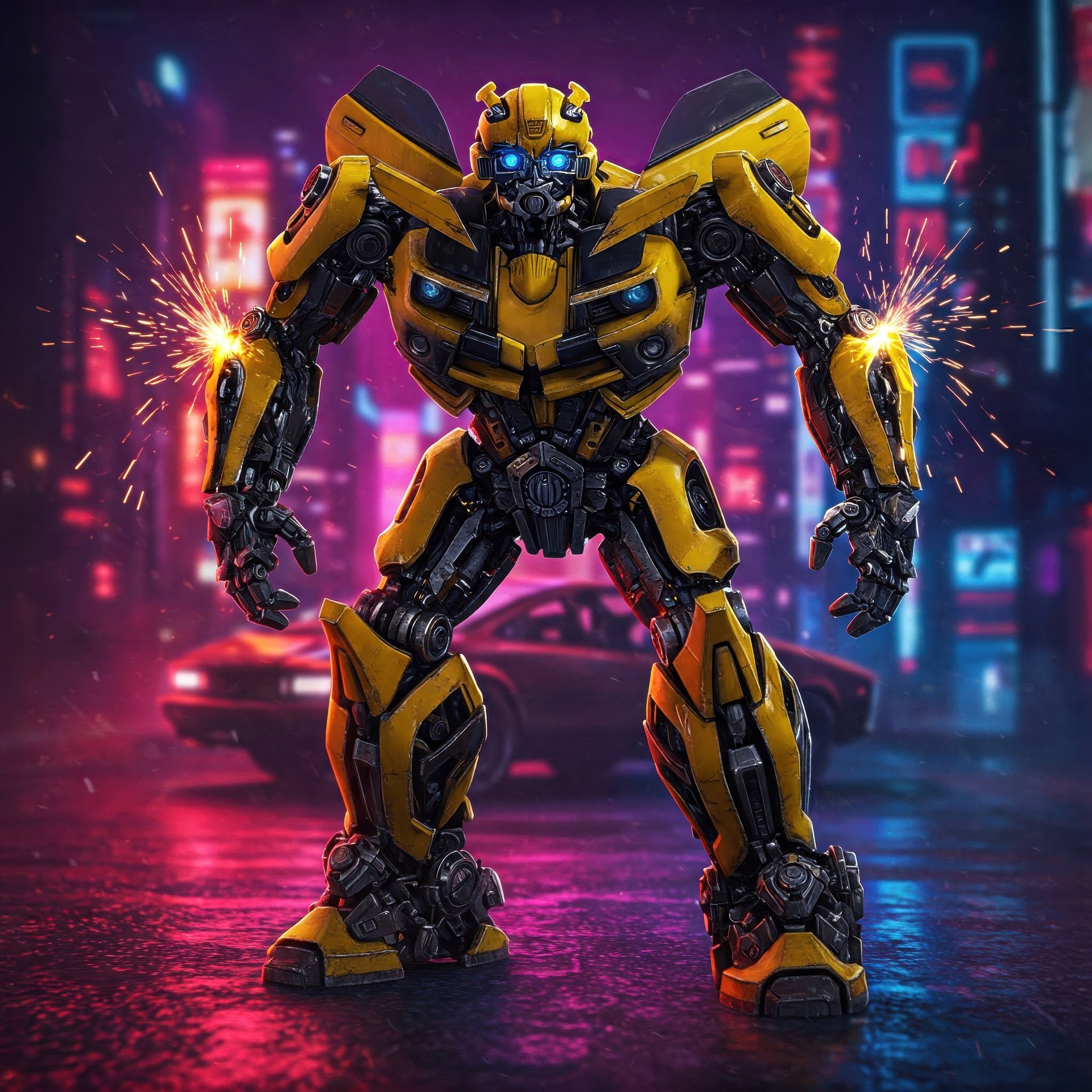 Bumblebee из Трансформеров - Обои для Samsung Galaxy Tab в разрешении 1920x1920
