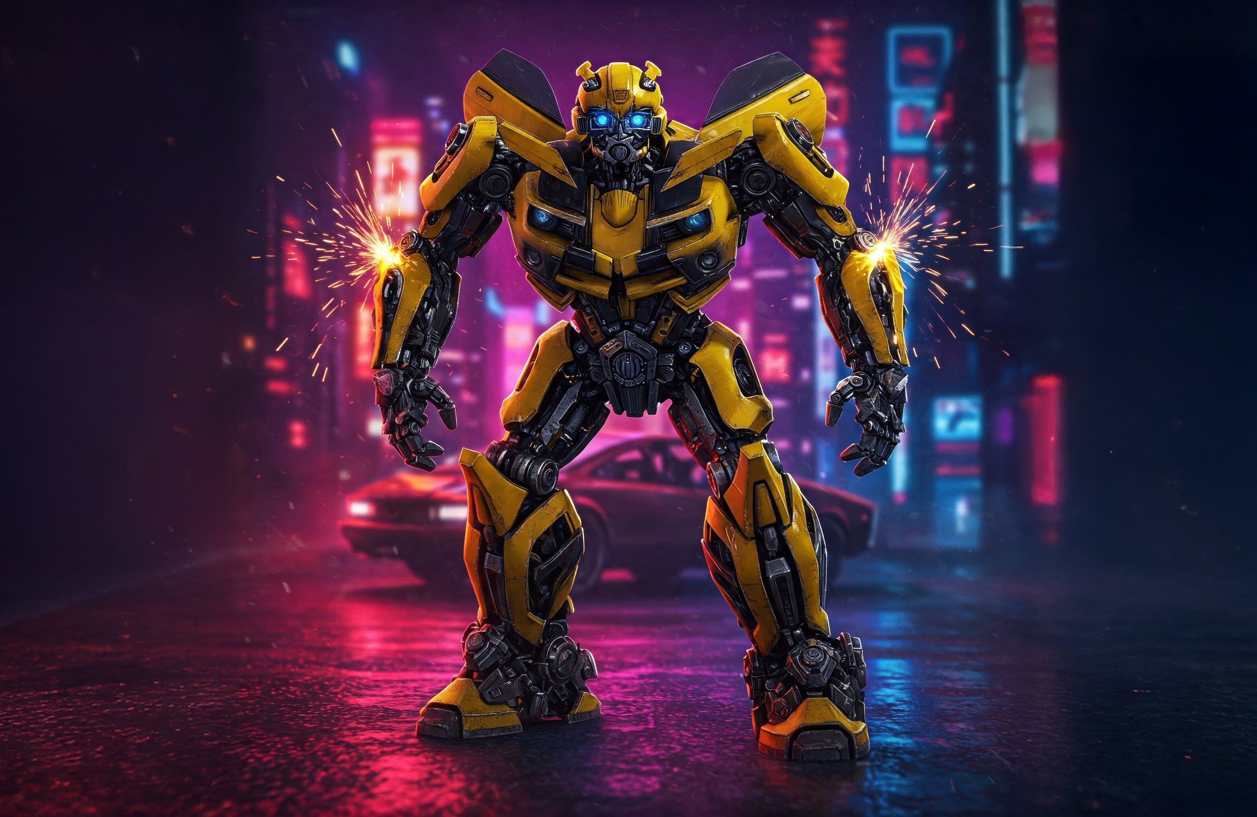 Bumblebee из Трансформеров - Обои для Apple MacBook Air 13 M2″ в разрешении 2560x1664