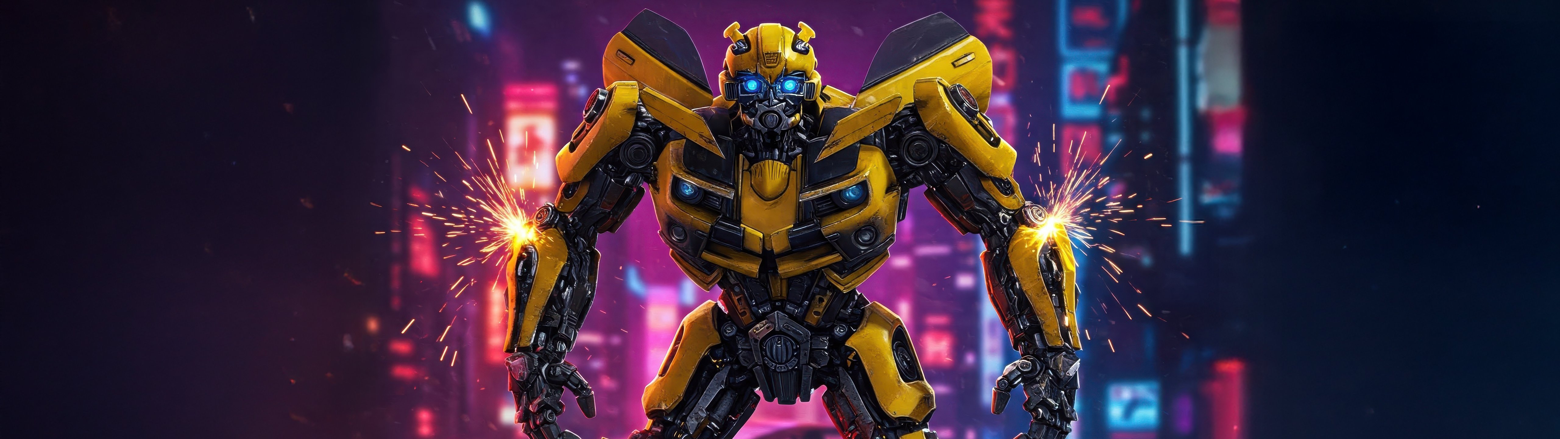 Bumblebee from Transformers - UltraWide 32:9 wallpapers in 5120x1440 resolution