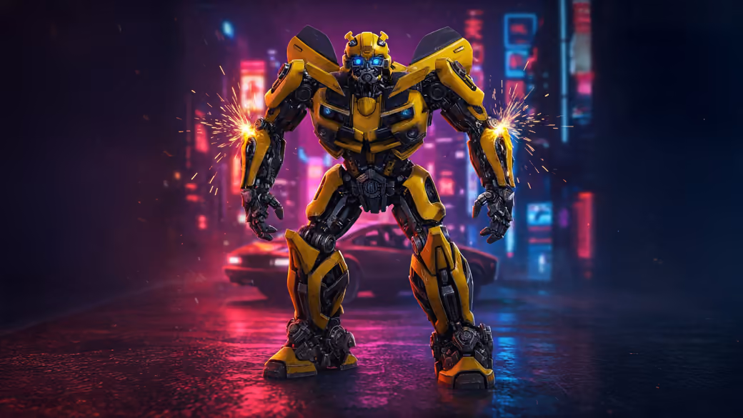 Bumblebee из Трансформеров - Обои для iPhone 15 Pro Max/14 Pro Max в разрешении 1290x2796