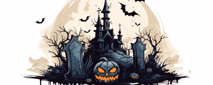 UltraWide 32:9 Ghost wallpapers (3840x1080): Halloween, moon, jack-o-lantern, bat