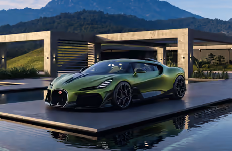 Обои Bugatti для Samsung Galaxy Tab (1920x1920): Bugatti Brouillard, суперкар, дом, роскошь