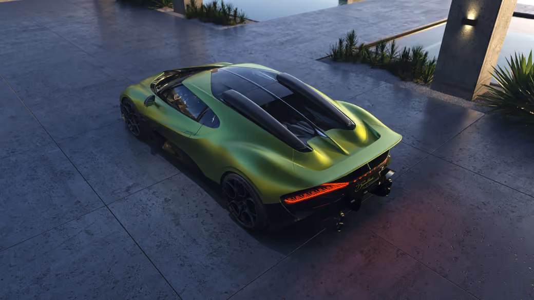 Bugatti Brouillard rear view - Wallpapers for Xiaomi Redmi 14C, POCO C71/C75/M7, Infinix Note 8 in 720x1640 resolution