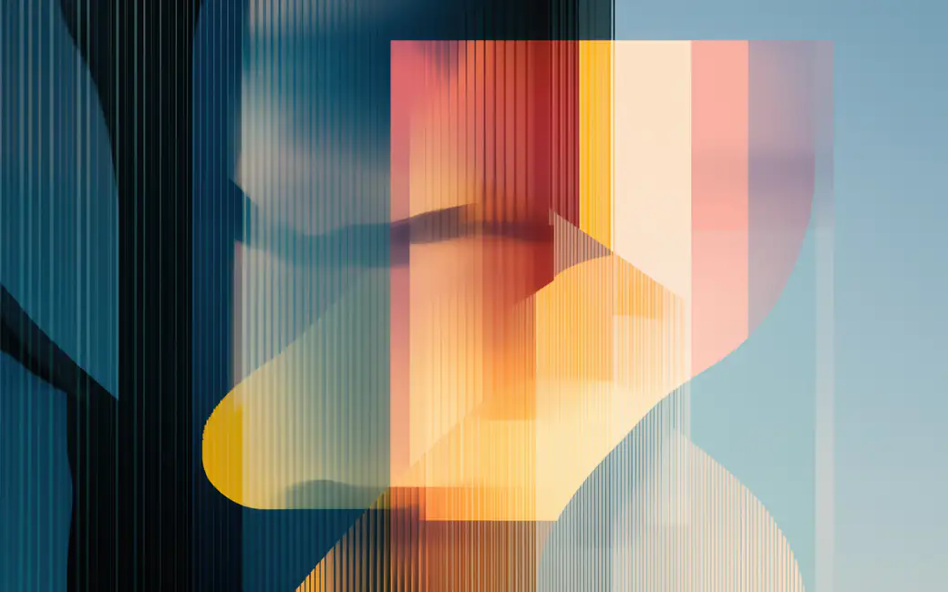 Abstract colorful geometric shapes — desktop and phone wallpaper, free download