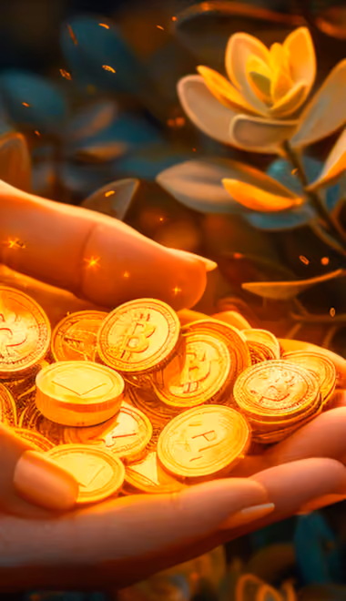 Cryptocurrency Wallpapers for iPhone X/XS/11 Pro (1125x2436): Bitcoin, cryptocurrency, hand, coins