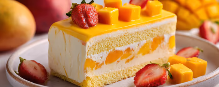 Food wallpapers: cheesecake, dessert, mango, strawberry