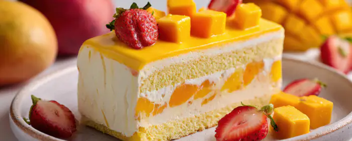 Food wallpapers: cheesecake, dessert, mango, strawberry