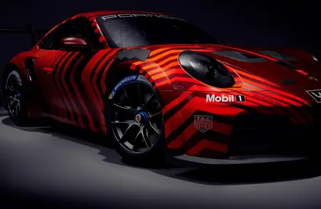 Обои для Samsung Galaxy Tab (1340x1340): Porsche 911 GT3 RS, гоночный автомобиль, обвес, купе