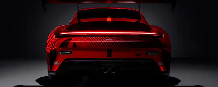 Обои машины: Porsche 911 GT3 RS, обвес, LED, спойлер