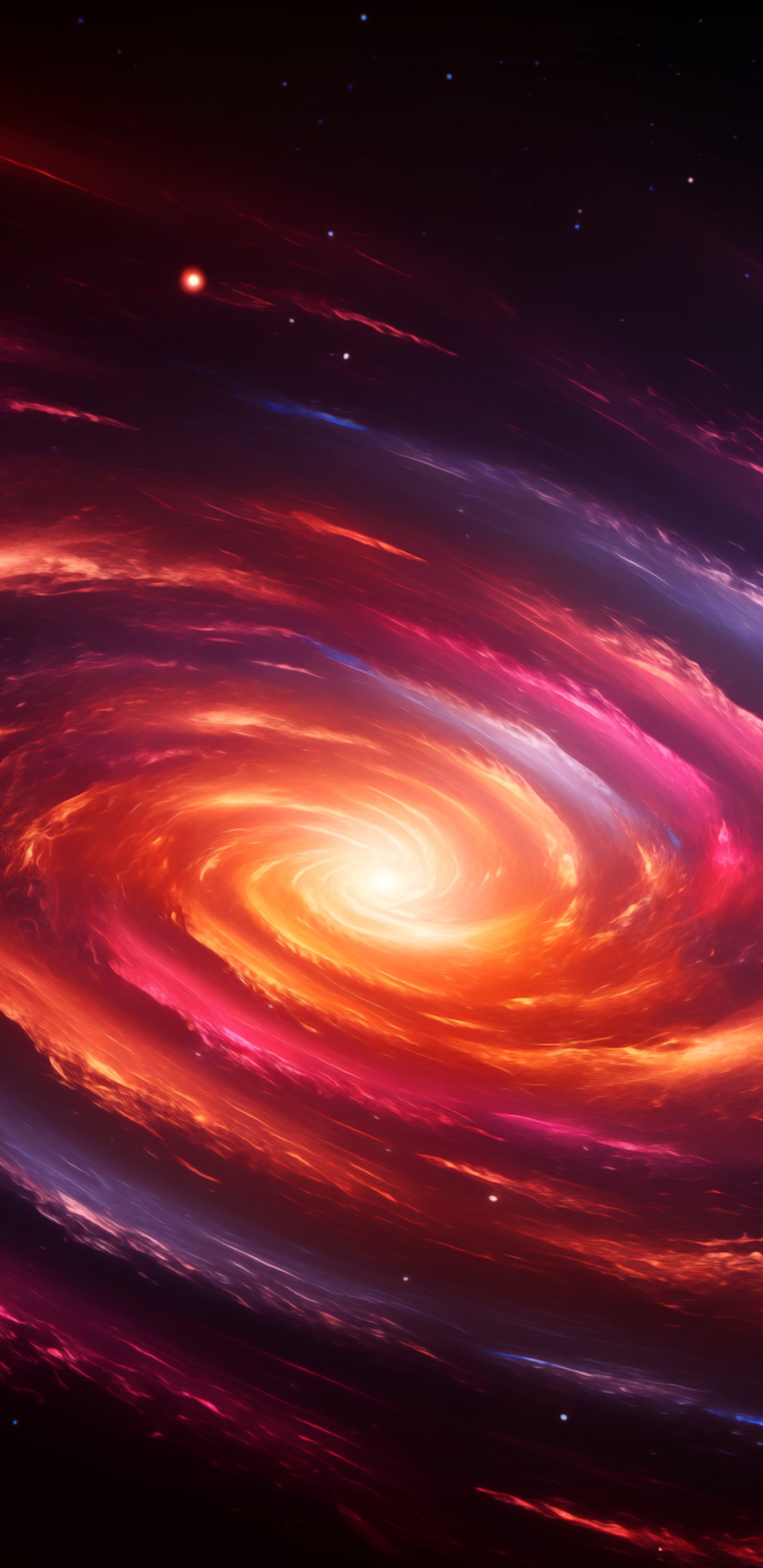 Swirling spiral galaxy - Wallpapers for Samsung Galaxy S8/S8+/Note 8/S9/S9+/Note 9 in 1440x2960 resolution