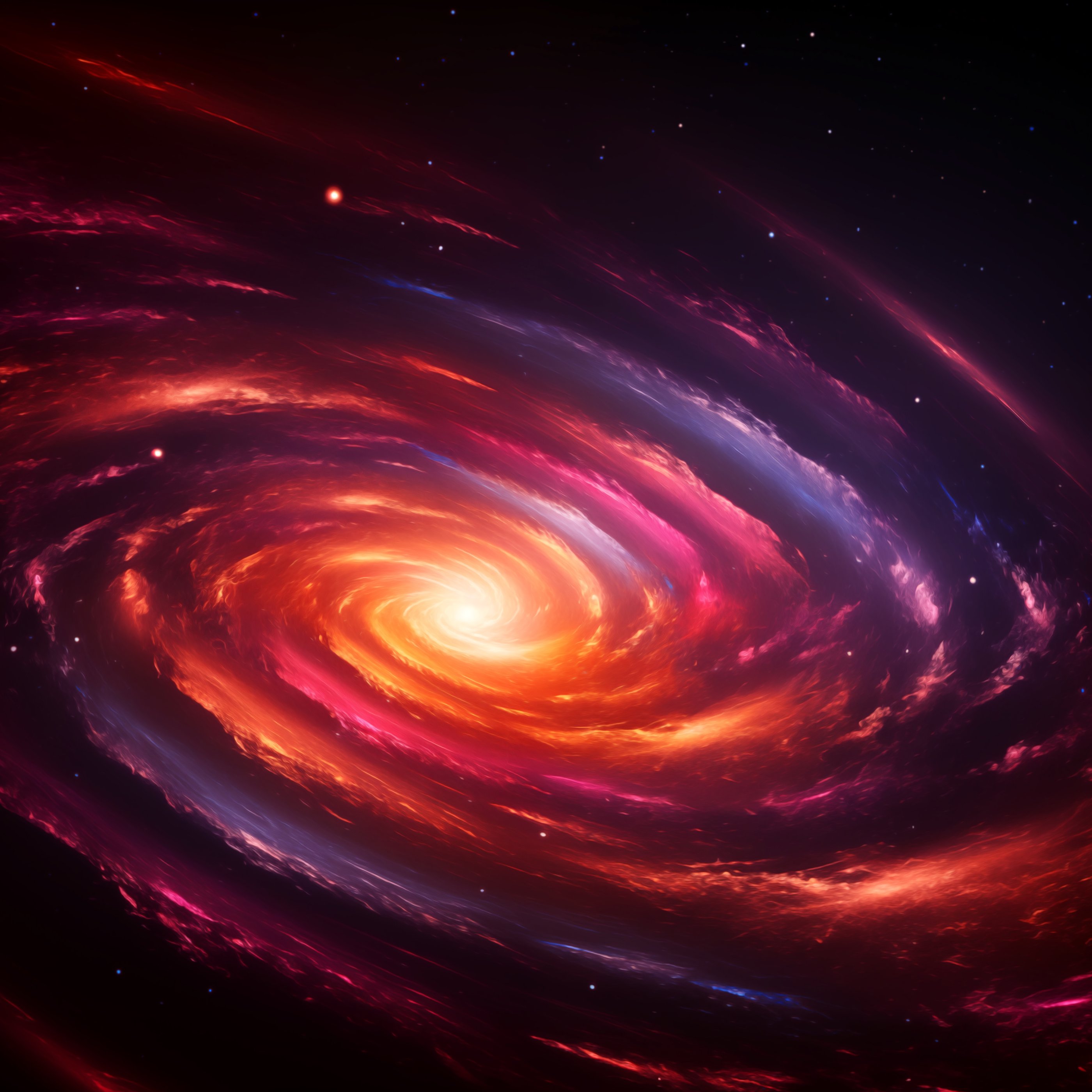 Swirling spiral galaxy - Wallpapers for Samsung Galaxy Tab S9+ in 2800x2800 resolution