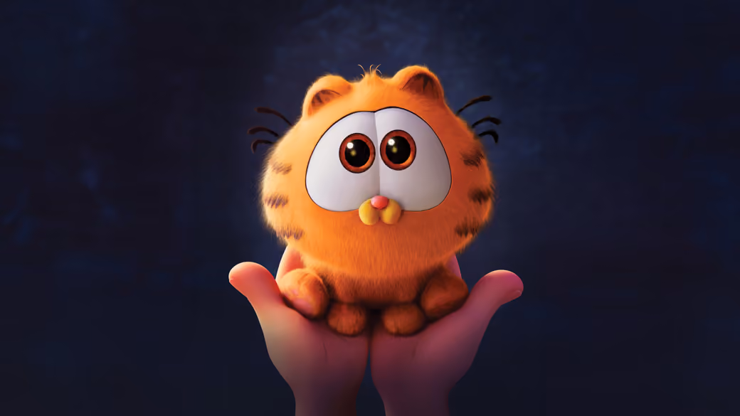 Маленький Гарфилд - Обои для iPhone Duo в разрешении 2670x1878