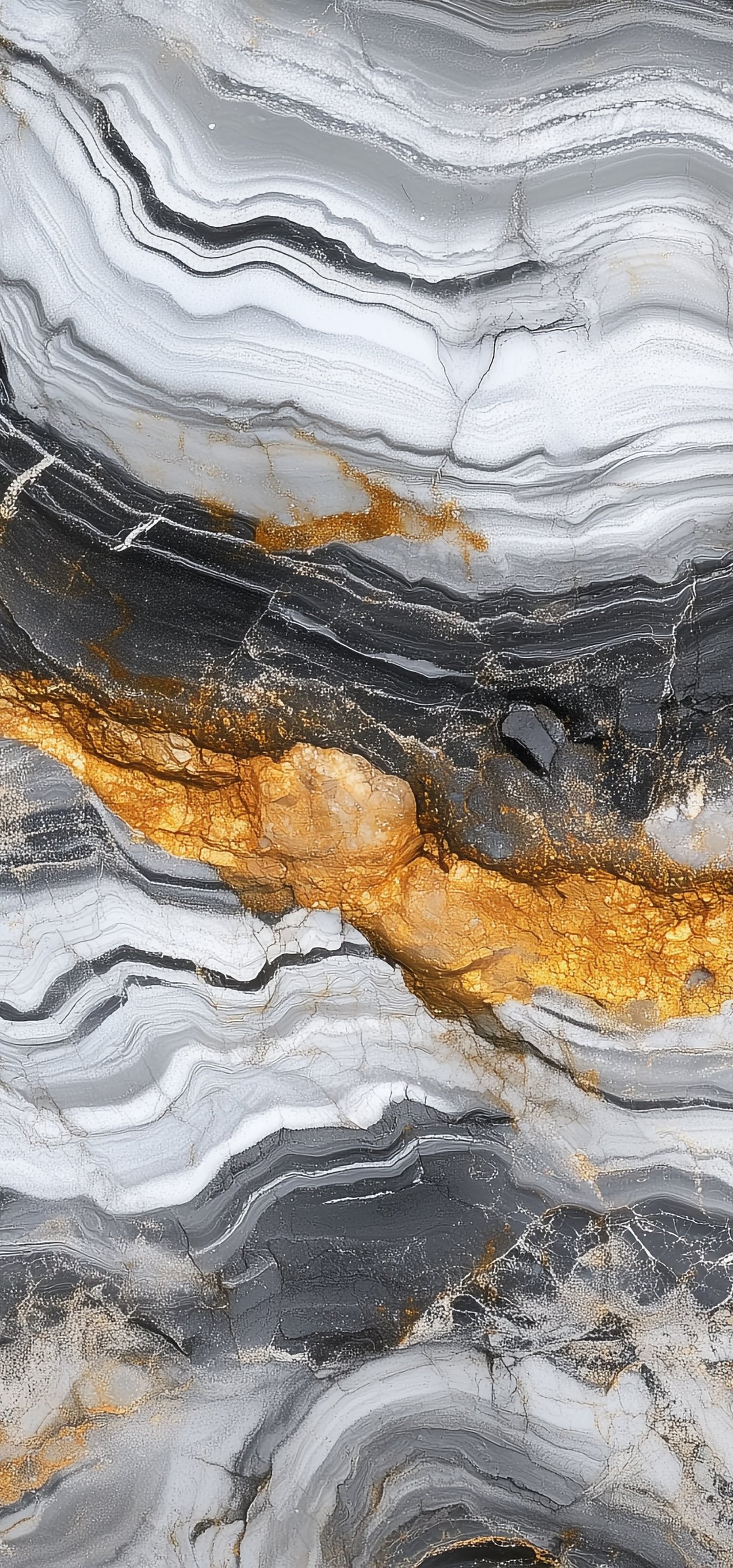 Grey marble with gold - Wallpapers for Xiaomi 17/17 Pro in 1220x2608 resolution