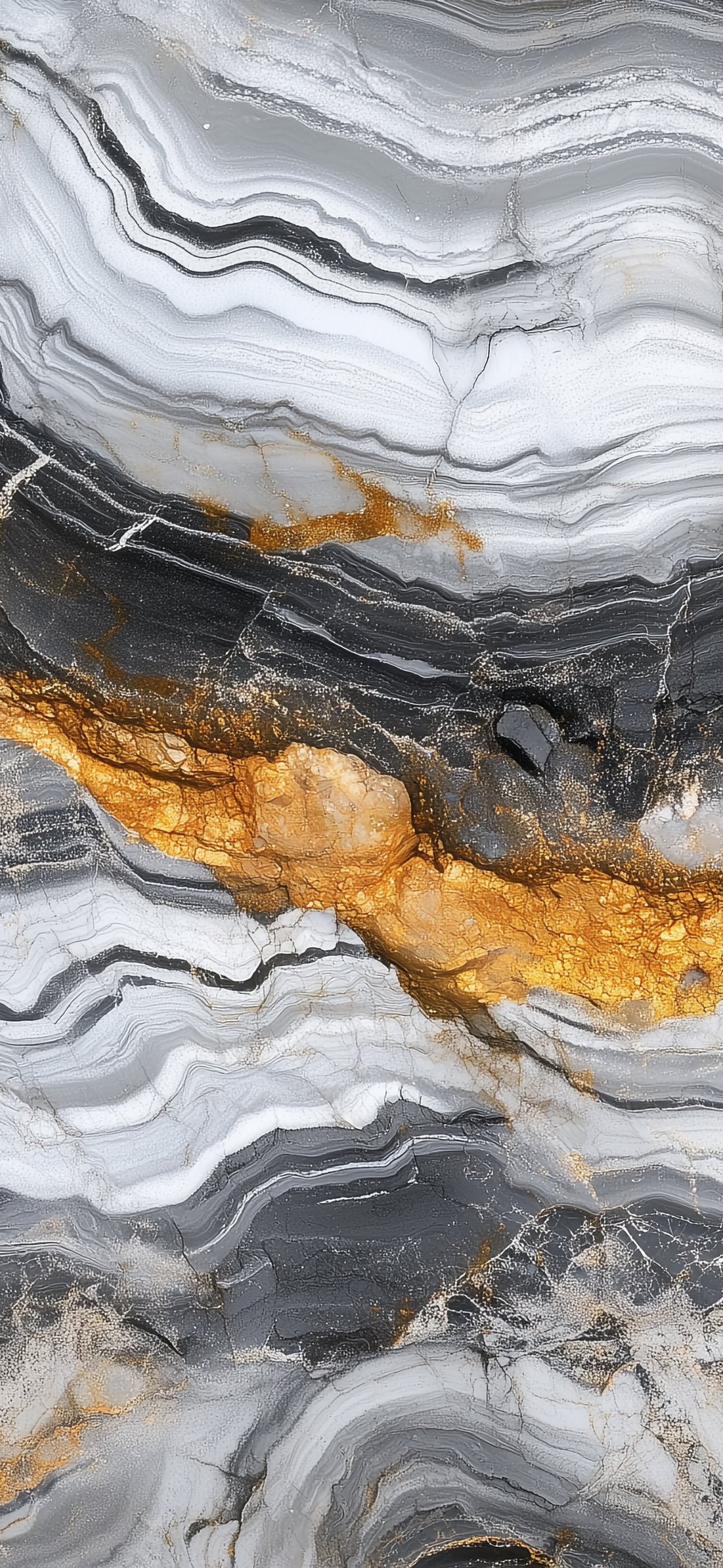 Grey marble with gold - Wallpapers for iPhone 15 Pro Max/14 Pro Max in 1290x2796 resolution