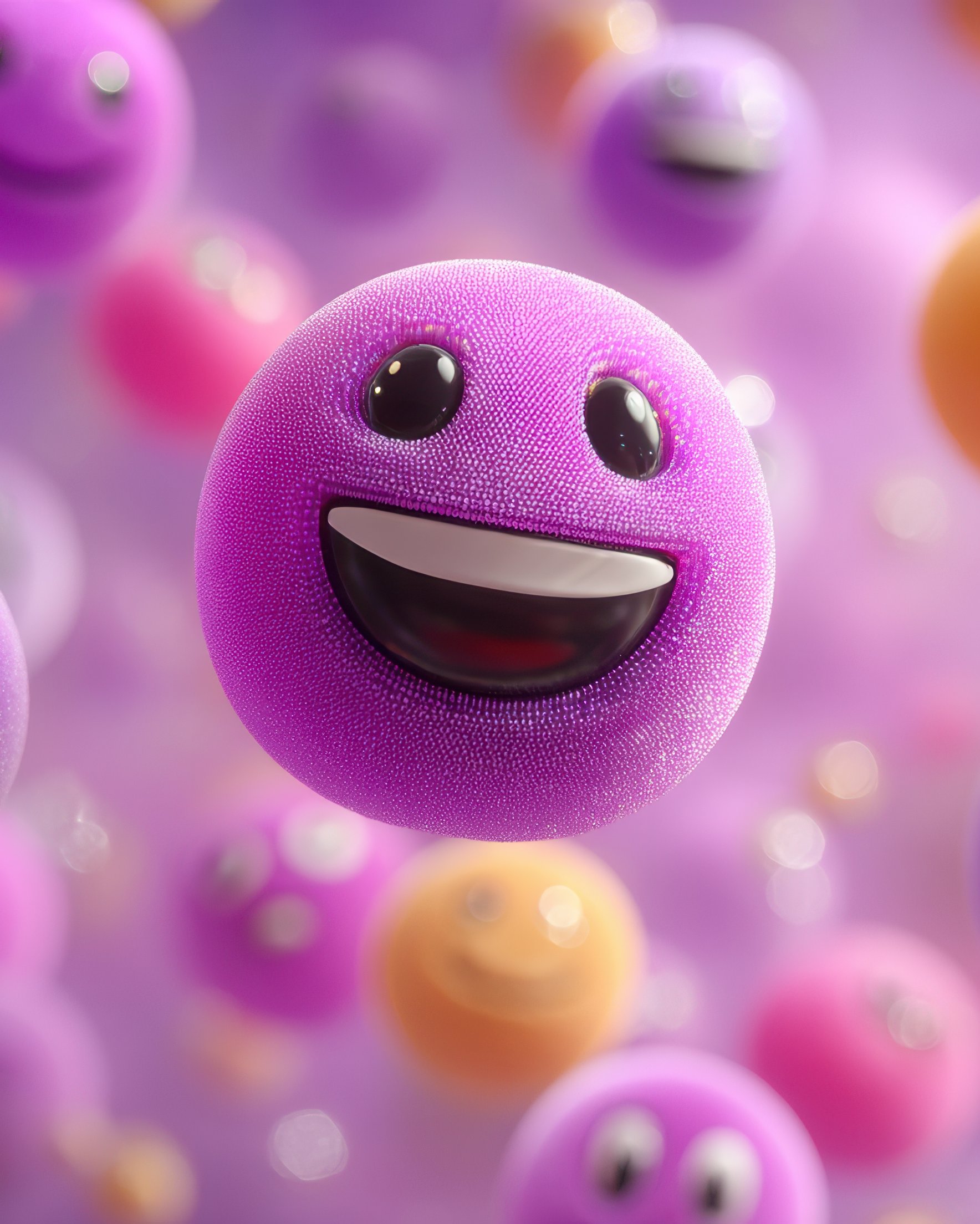 3D emojis with joyful faces - Wallpapers for Samsung Galaxy Z Fold 2/3 in 1768x2208 resolution