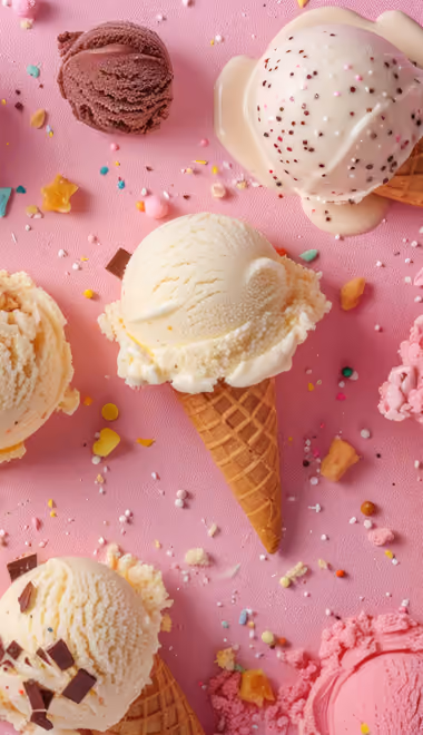 Food wallpapers: ice cream, glamor, chocolate, waffle
