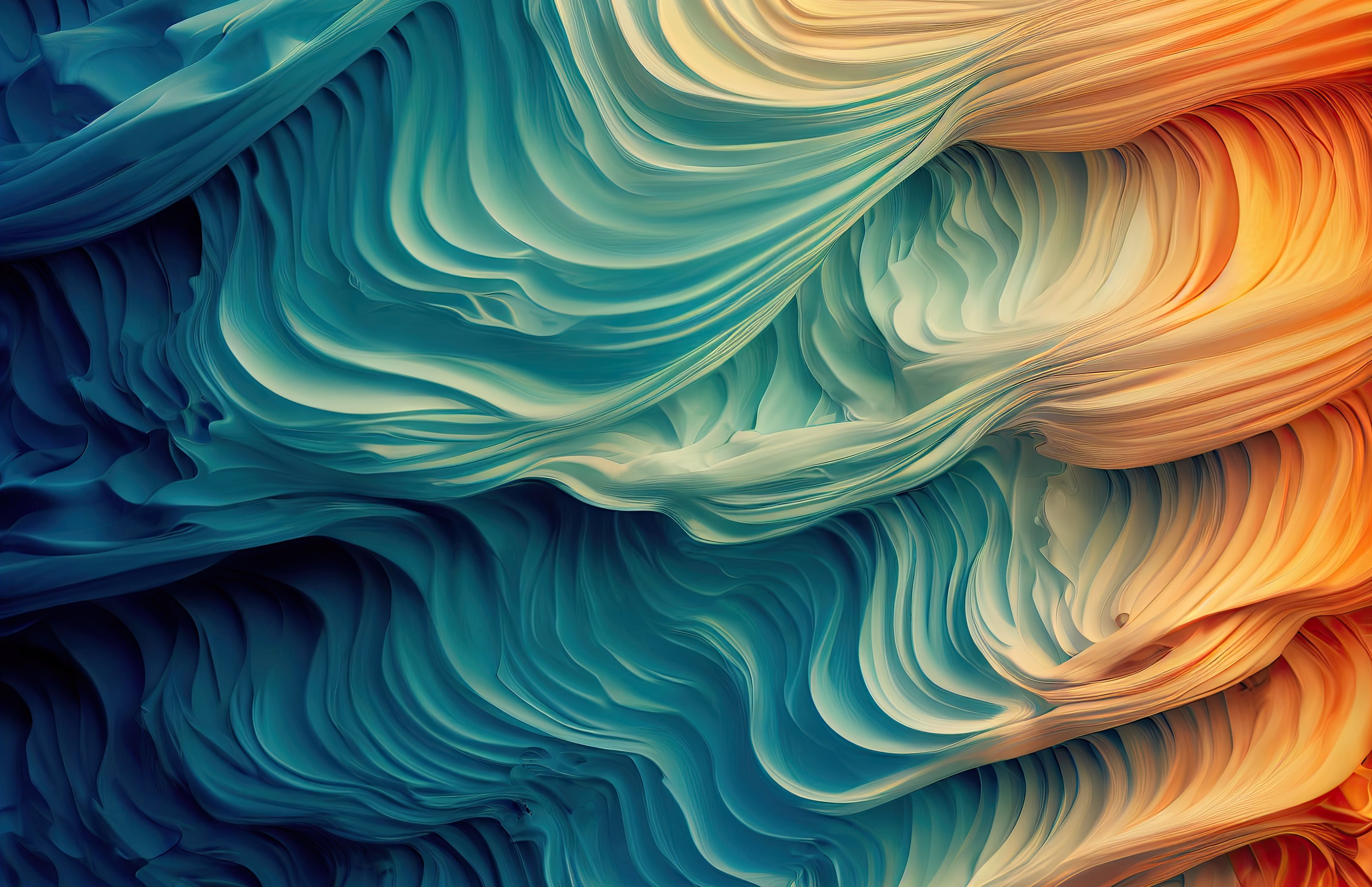 Waves of fabric - Wallpapers for Apple MacBook 16.2″ in 3456x2234 resolution