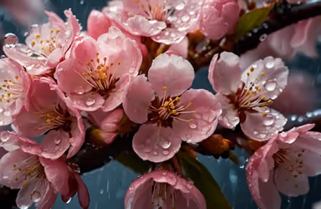 Nature wallpapers: cherry blossoms, close-up, stamens, spring