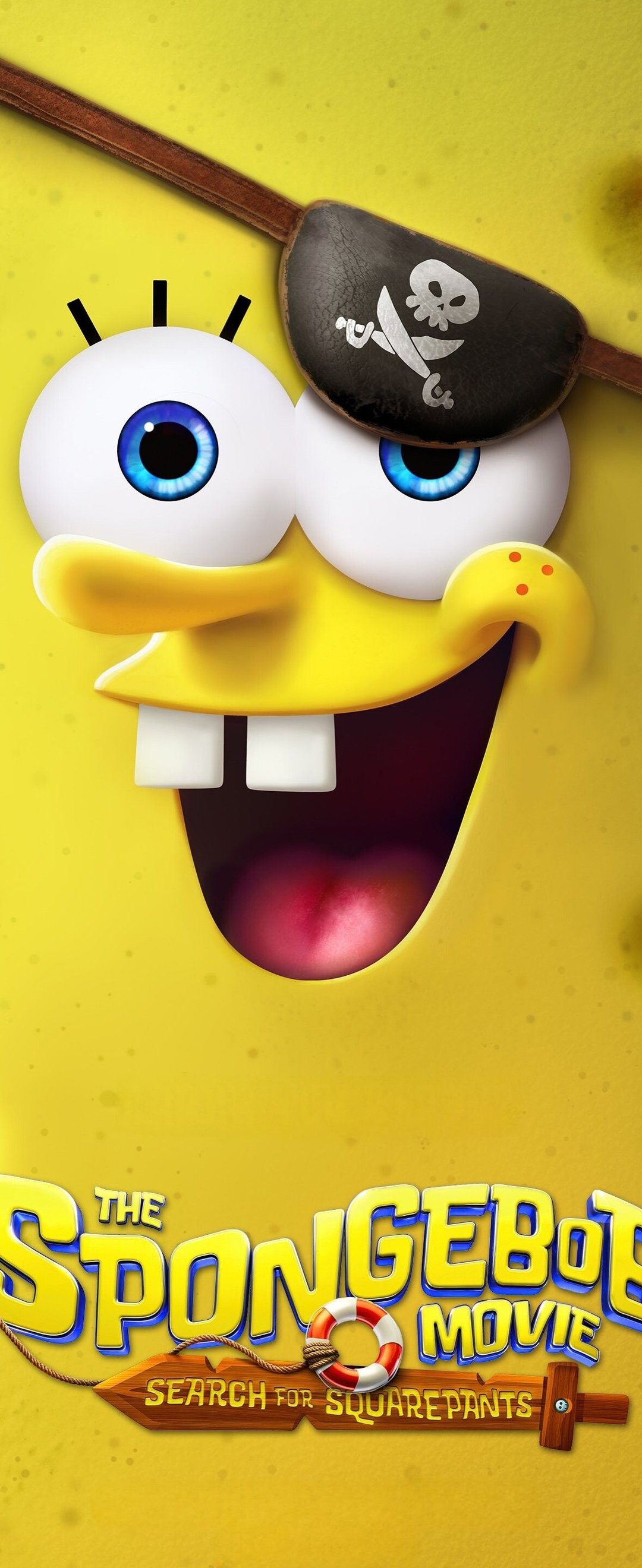 SpongeBob SquarePants pirate eye - Wallpapers for Samsung Galaxy Z Flip6, Motorola Razr 2025 in 1080x2640 resolution
