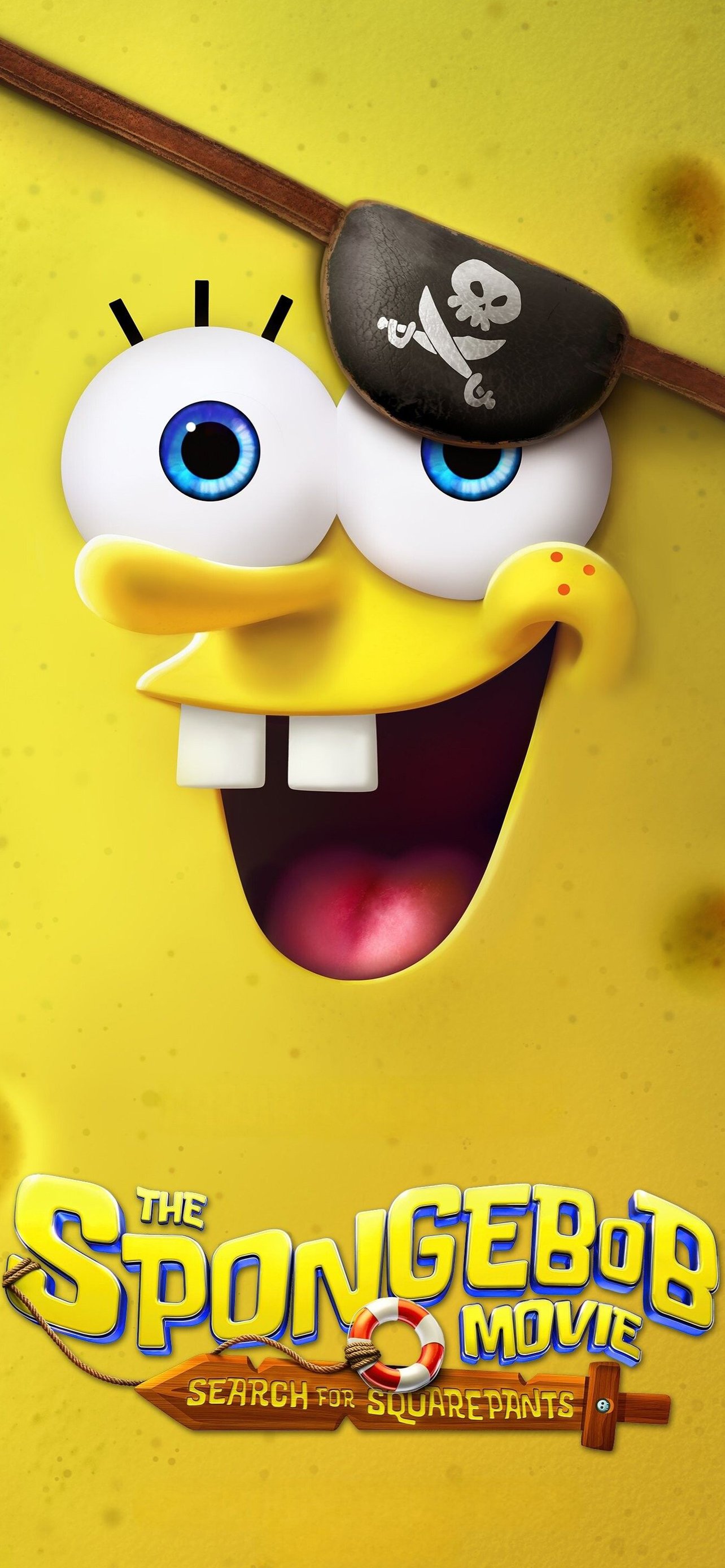SpongeBob SquarePants pirate eye - Wallpapers for iPhone 13 Pro Max/12 Pro Max/14 Plus in 1284x2778 resolution
