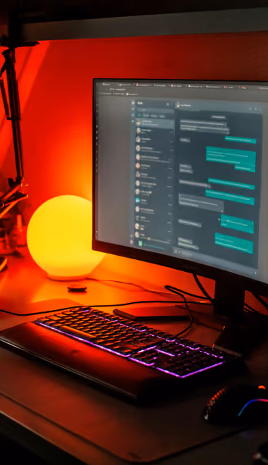 Interior design wallpapers: room, workspace, pC, monitor